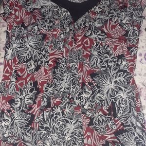Shirt black,red, white
